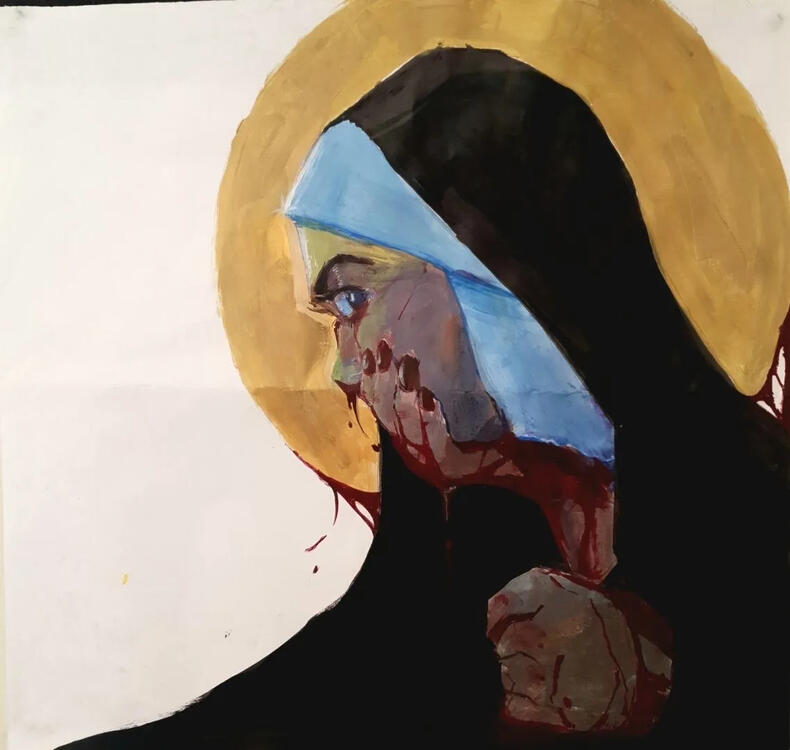 weeping nun